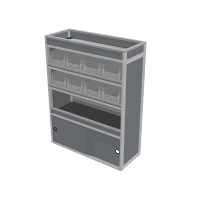 Van racking Volkswagen Transporter T6 L1H1 - 720122