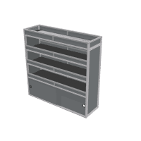 Van racking Nissan Primastar L2H1 DC - 739085