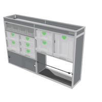 Bedrijfswageninrichting Citroën Jumpy M - 741140