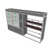 Volkswagen Transporter T7 L1H1 Van racking - 745050 - Professional Version by Transportainer