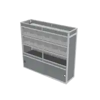 Ford Transit Custom 2024–present L2H1 Van racking - 730260 - Shelving unit with storage bins