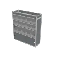 Ford Transit Custom 2024–present L2H1 Van racking with Storage Bins - 730340