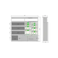 Festool-Fahrzeugeinrichtung: Schubladen für Nissan Interstar L3H2 – 742515