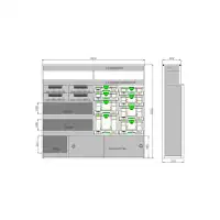 Fahrzeugeinrichtung Nissan Interstar L3H2 2024 bis heute – 742520 – 2D-Zeichnung