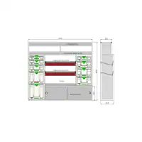 Fahrzeugeinrichtung Nissan Interstar L3H2 2024 bis heute – 742530 – 2D-Zeichnung