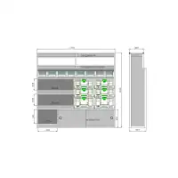 Fahrzeugeinrichtung Nissan Interstar L3H2 2024 bis heute – 742535 – 2D-Zeichnung